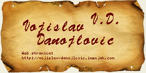 Vojislav Danojlović vizit kartica